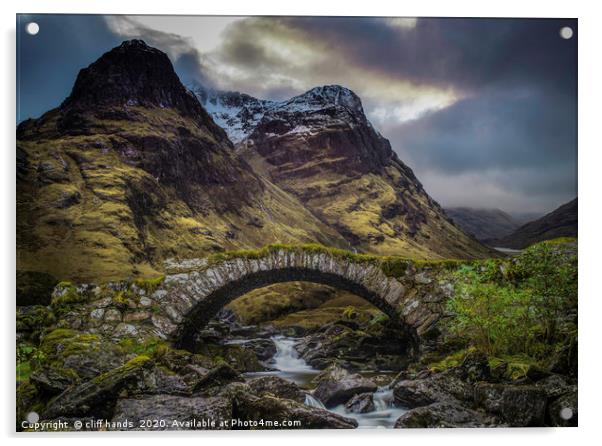 Glencoe, highlands, scotland, Uk. Acrylic by Scotland's Scenery