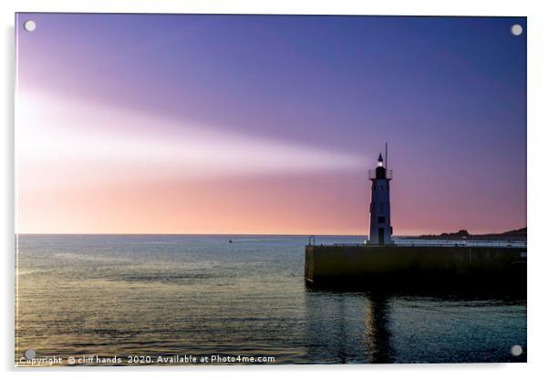 Anstruther harbour lighthouse Acrylic by Scotland's Scenery