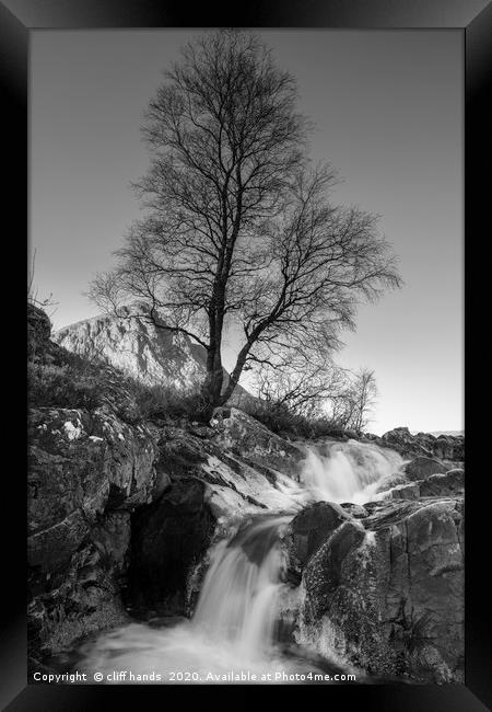 Glen Etive waterfalls Framed Print by Scotland's Scenery