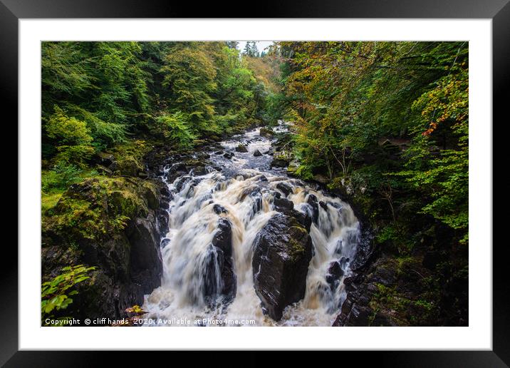 Hermitage waterfalls scotland Framed Mounted Print by Scotland's Scenery