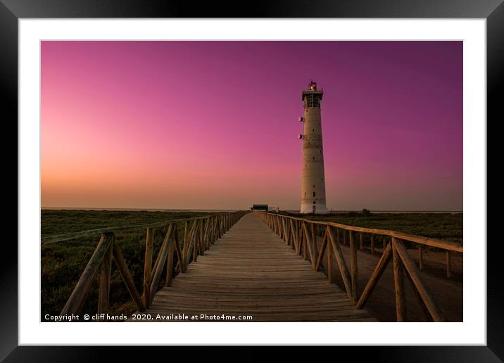 Morro Jable lighthouse Framed Mounted Print by Scotland's Scenery