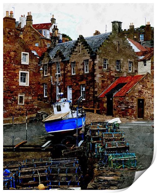 CRAIL SCOTLAND  Print by dale rys (LP)