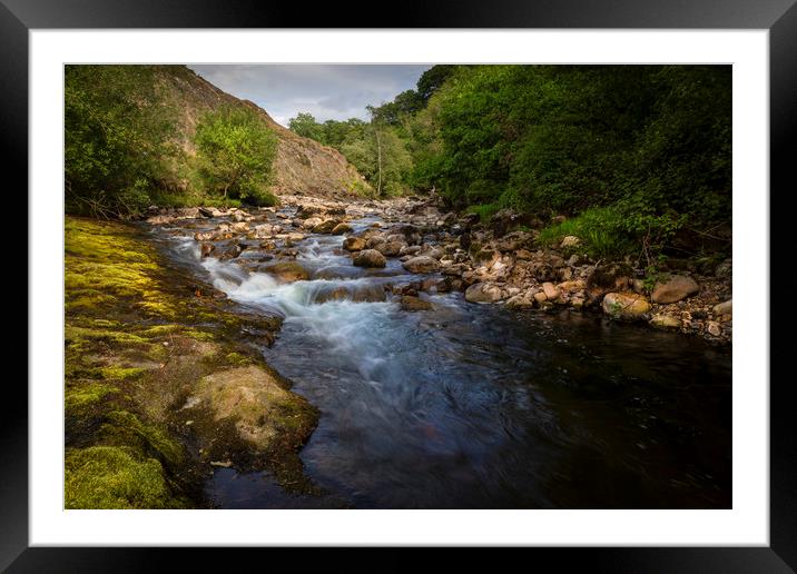The Afon Twrch at Cwmllynfell Framed Mounted Print by Leighton Collins