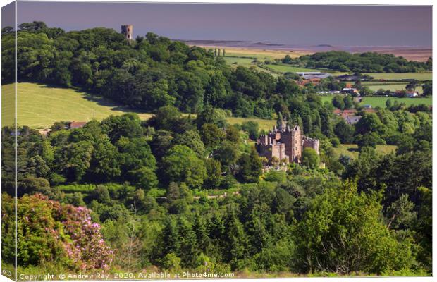 Above Dunster Castle Canvas Print by Andrew Ray
