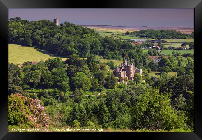 Above Dunster Castle Framed Print by Andrew Ray