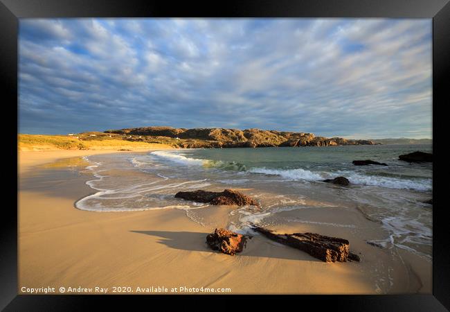 Oldshoremore Beach Framed Print by Andrew Ray