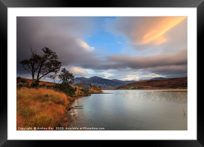 Morning on Loch Stack Framed Mounted Print by Andrew Ray