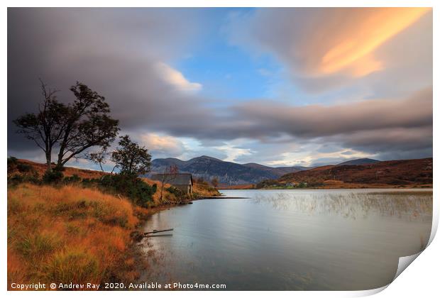 Morning on Loch Stack Print by Andrew Ray