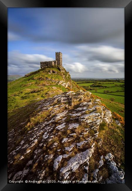 Church View (Brent Tor) Framed Print by Andrew Ray