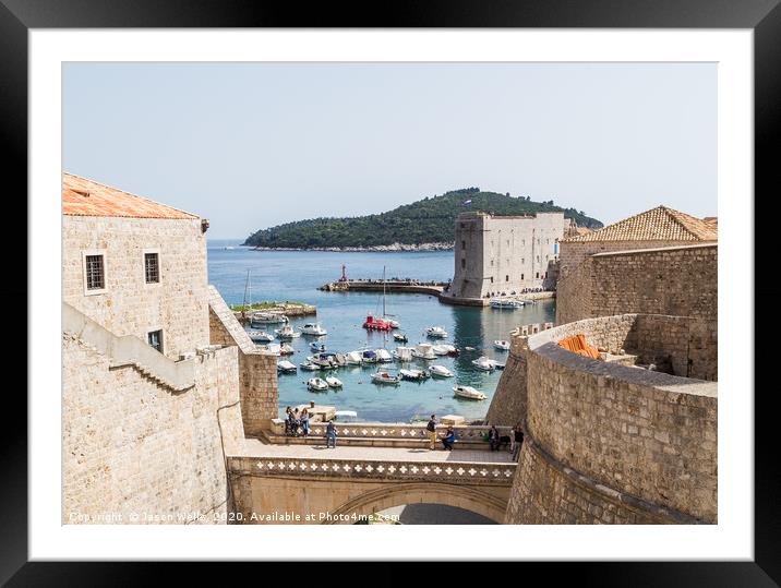 Entrance to Dubrovnik old town Framed Mounted Print by Jason Wells