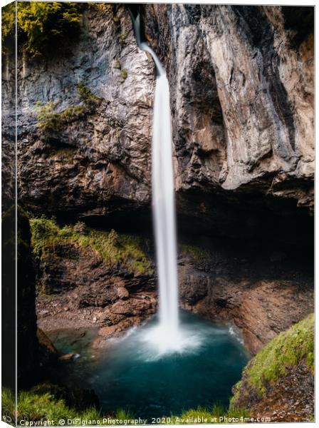 Berglistuber Waterfalls in Switzerland Canvas Print by DiFigiano Photography