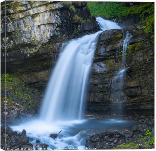 Lower Diesbach Falls Canvas Print by DiFigiano Photography