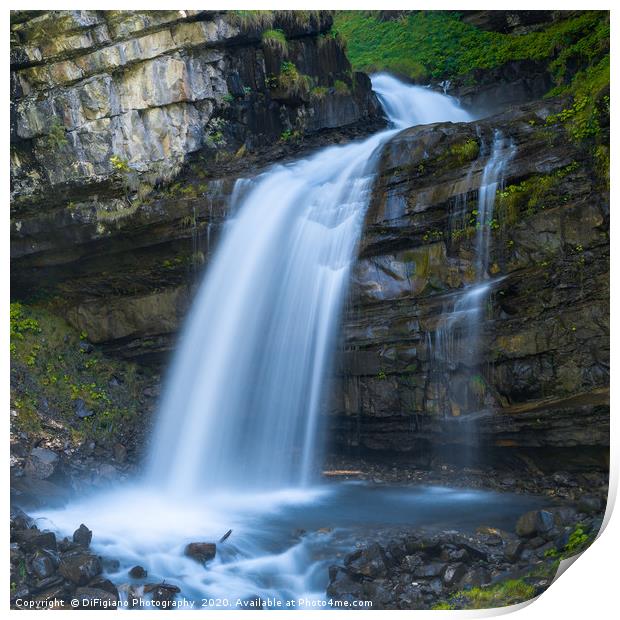 Lower Diesbach Falls Print by DiFigiano Photography
