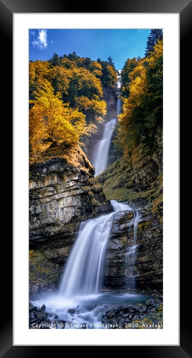Diesbach Creek Waterfalls Framed Mounted Print by DiFigiano Photography