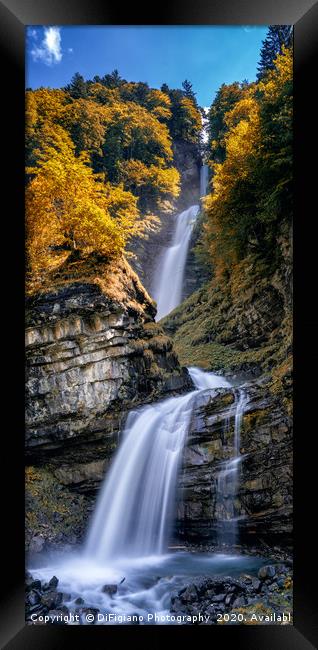Diesbach Creek Waterfalls Framed Print by DiFigiano Photography