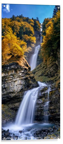 Diesbach Creek Waterfalls Acrylic by DiFigiano Photography