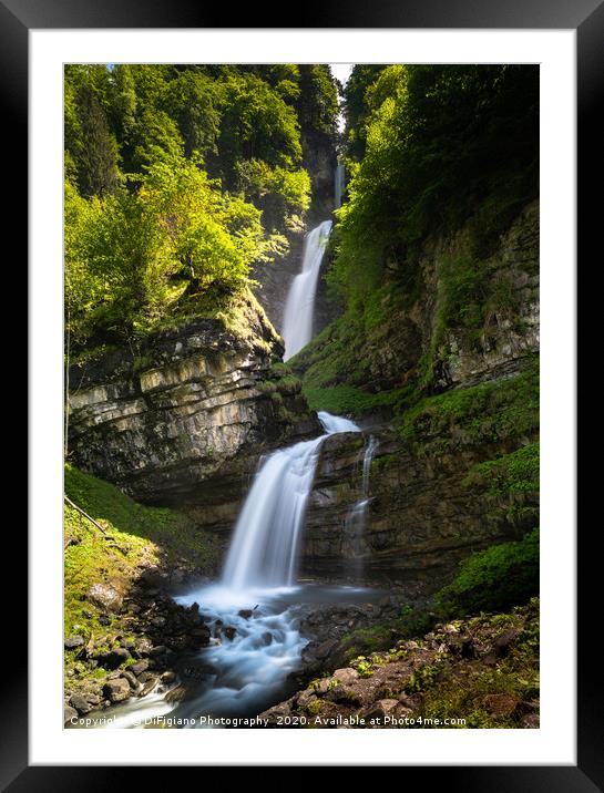 Late Spring At Diesbach Creek Waterfalls Framed Mounted Print by DiFigiano Photography