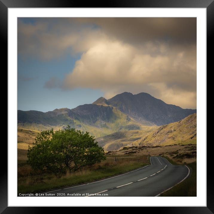 Snowdon Road Framed Mounted Print by Lee Sutton