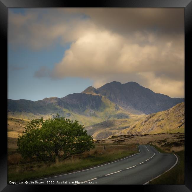 Snowdon Road Framed Print by Lee Sutton