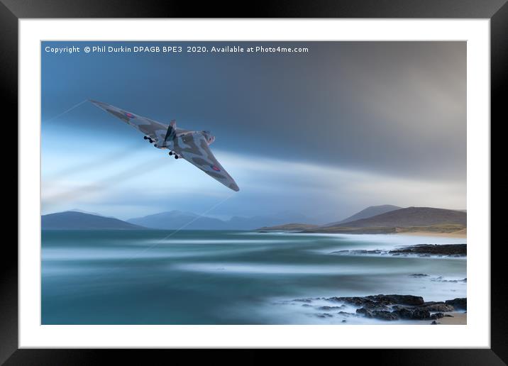 Avro Vulcan Bomber Framed Mounted Print by Phil Durkin DPAGB BPE4