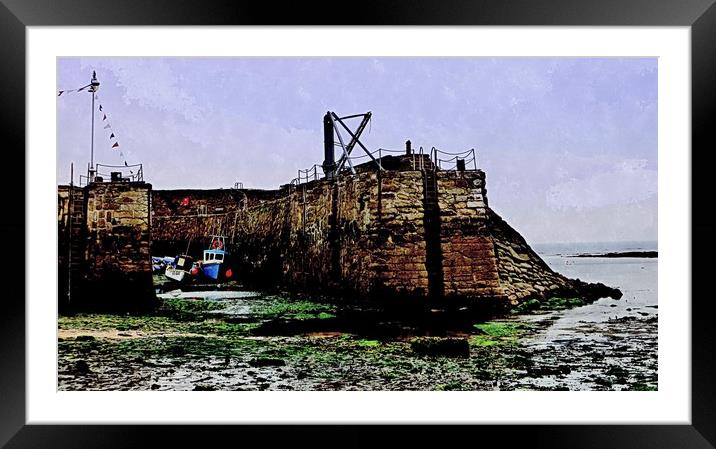 low tide crail Framed Mounted Print by dale rys (LP)