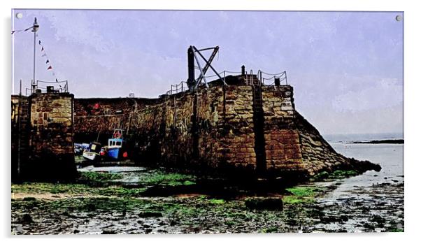 low tide crail Acrylic by dale rys (LP)