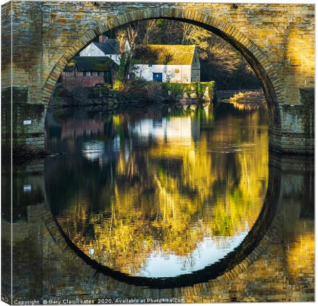 Water Under the Bridge Canvas Print by Gary Clarricoates