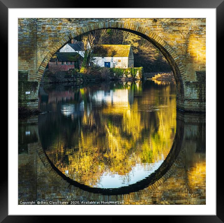 Water Under the Bridge Framed Mounted Print by Gary Clarricoates