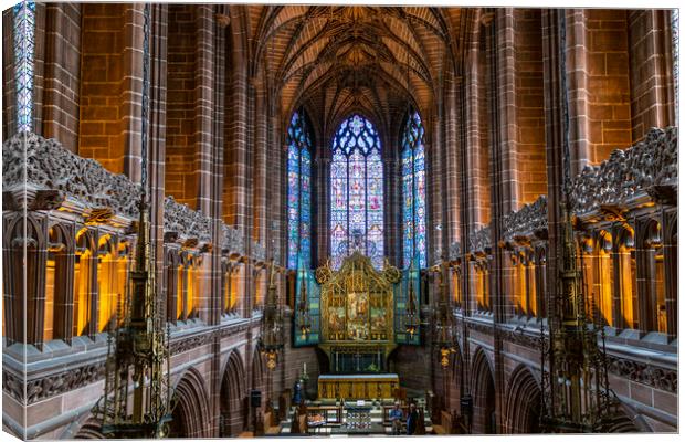 Liverpool cathedral architecture Canvas Print by Kevin Elias