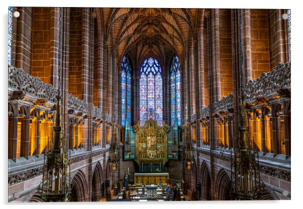 Liverpool cathedral architecture Acrylic by Kevin Elias
