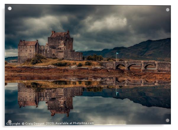Eilean Donan Castle Acrylic by Craig Doogan