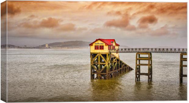 Mumbles Lifeboat Station, Swansea, Wales, UK Canvas Print by Mark Llewellyn