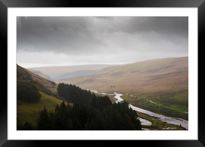 Elan Valley Framed Mounted Print by David Wall