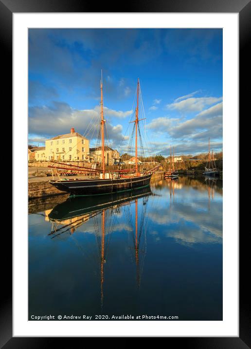 Reflections at Charlestown Framed Mounted Print by Andrew Ray