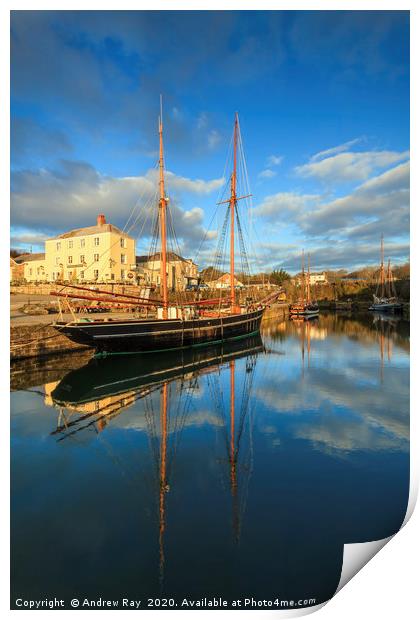 Reflections at Charlestown Print by Andrew Ray
