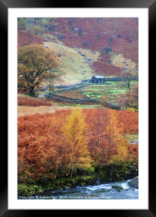 Towards Alisongrass Hoghouse Framed Mounted Print by Andrew Ray