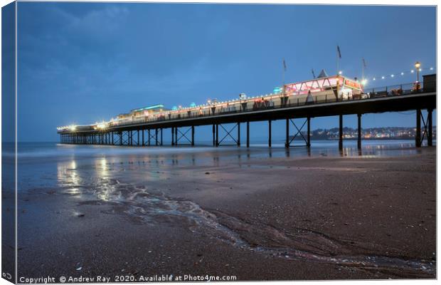 The Pier at Paignton Canvas Print by Andrew Ray