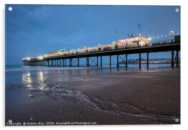 The Pier at Paignton Acrylic by Andrew Ray