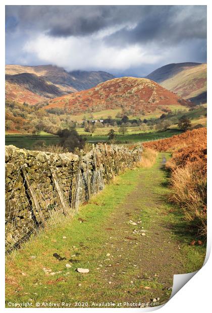 Troutbeck Valley Print by Andrew Ray
