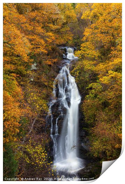 Black Spout (Perthshire) Print by Andrew Ray