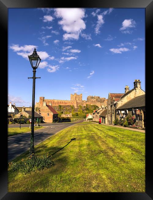 Bamburgh village quiet and peaceful  Framed Print by Naylor's Photography
