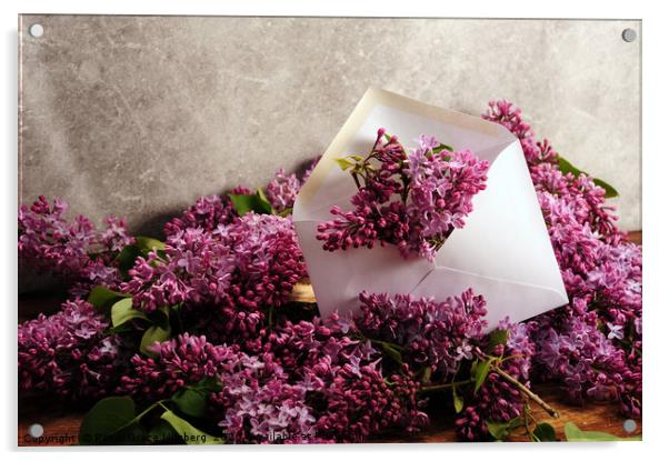Sending You Lilacs Acrylic by Randi Grace Nilsberg