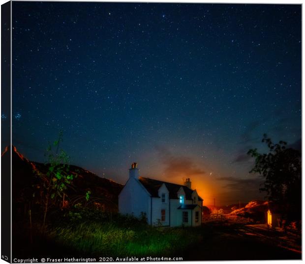 Night at the Croft Canvas Print by Fraser Hetherington