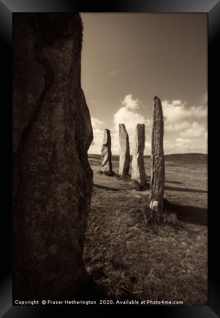 Calanais Standing Stones Framed Print by Fraser Hetherington