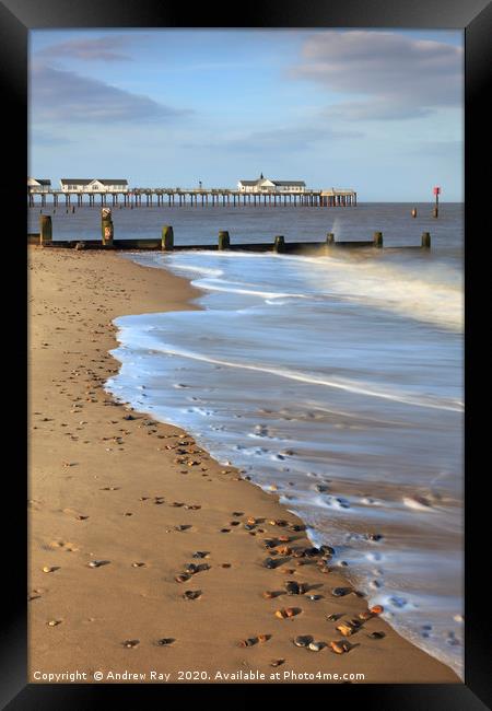Southwold Beach Framed Print by Andrew Ray