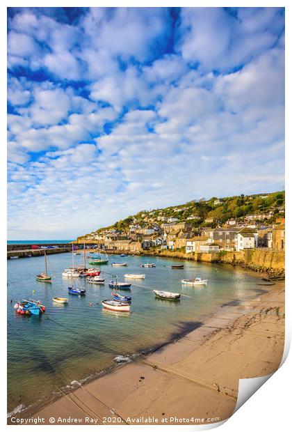 Harbour View (Mousehole) Print by Andrew Ray