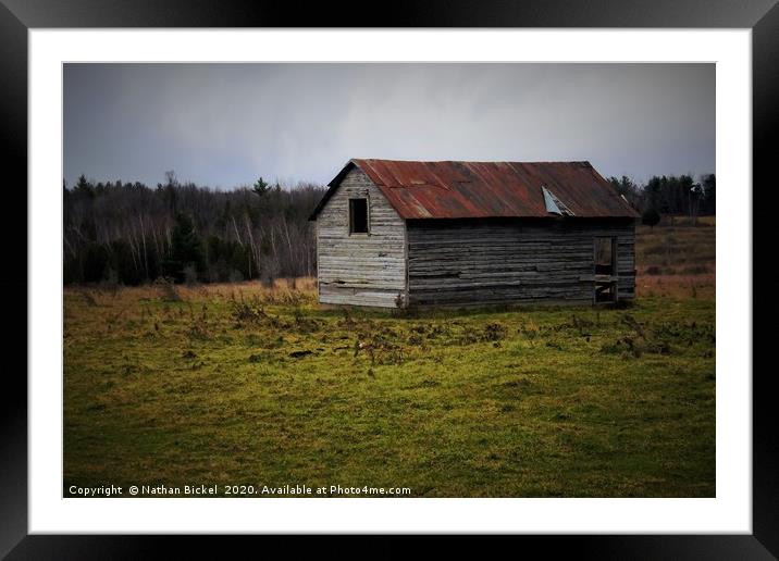 The Old Sheep Shed  Framed Mounted Print by Nathan Bickel