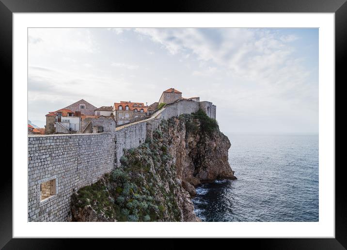 Dubrovnik city walls Framed Mounted Print by Jason Wells