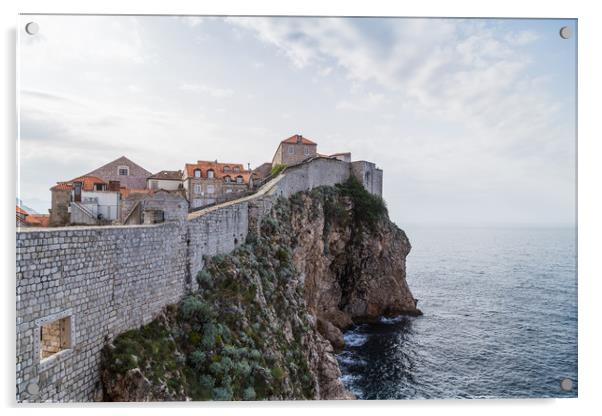 Dubrovnik city walls Acrylic by Jason Wells