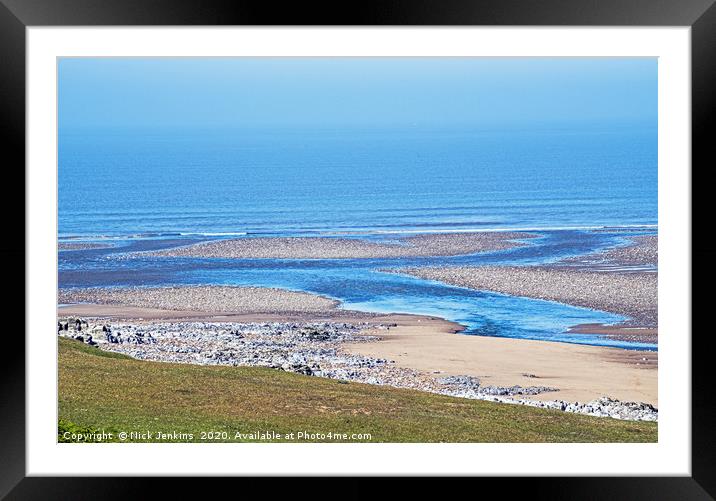 The River Ogmore Estuary South Wales Framed Mounted Print by Nick Jenkins